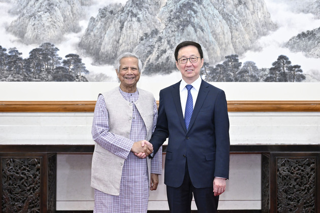 CHINA-BEIJING-HAN ZHENG-BANGLADESHI INTERIM GOVERNMENT-CHIEF ADVISER-MEETING (CN)