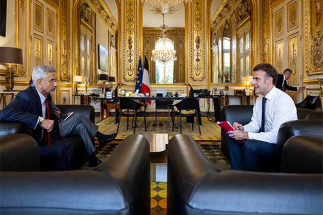 EAM Jaishankar meets French President Macron, highlights strategic ties and cooperation