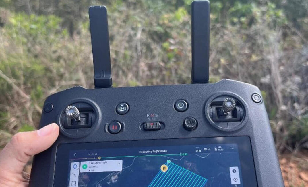 Monitoramento por drone feito pela Alcoa