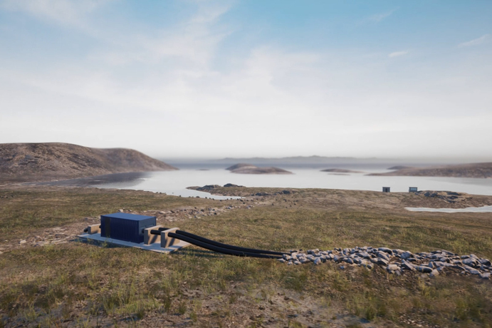 This pumphouse in Nunavet was visualised by Ironfin to help the community understand what it could look like