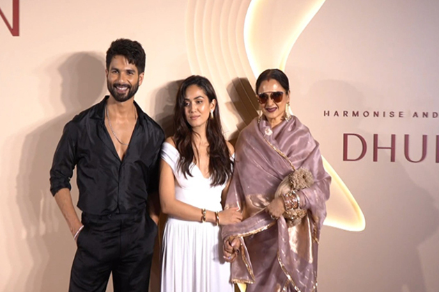 Rekha joins Mira Rajput, Shahid Kapoor at wellness brand launch in Mumbai