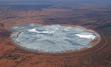  Central thickened discharge from risers at a mine in Western Australia