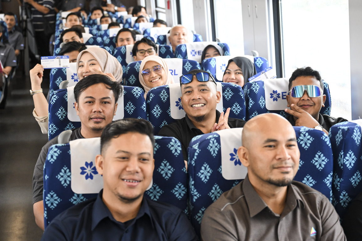MALAYSIA-PAHANG STATE-ECRL MEGA RAIL PROJECT-NEW TRAINS-UNVEILING
