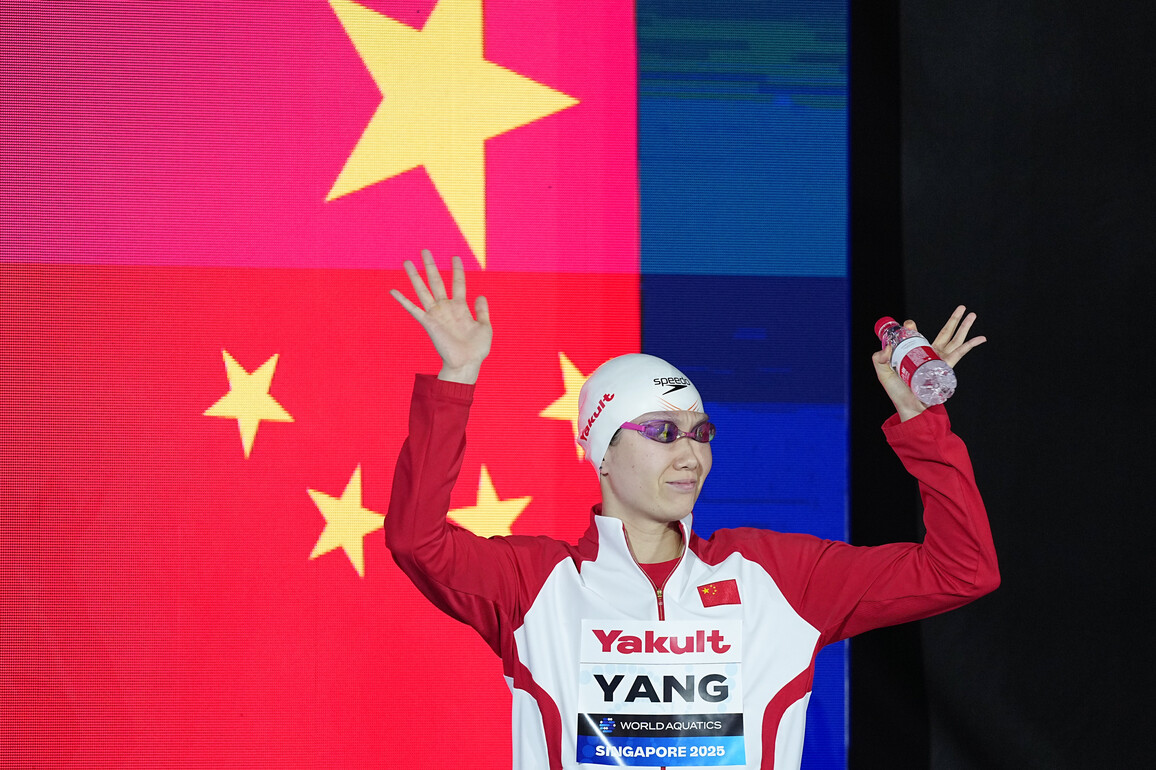 (SP)SINGAPORE-WORLD AQUATICS CHAMPIONSHIPS-SWIMMING-WOMEN'S 50M BREASTSTROKE