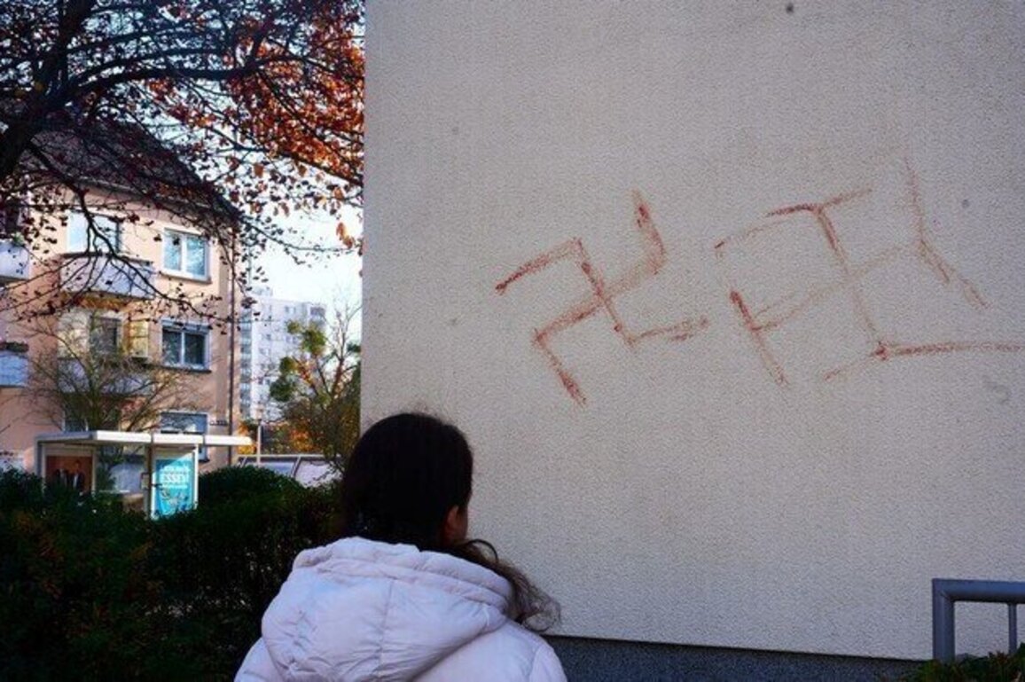 Human blood swastikas found all over German town  police