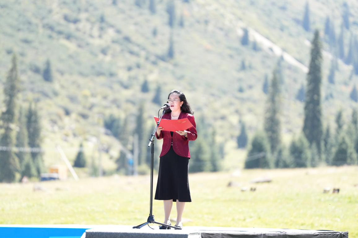 KYRGYZSTAN-BARSKOON-CHINA-BORDER-HIGHWAY-GROUNDBREAKING CEREMONY