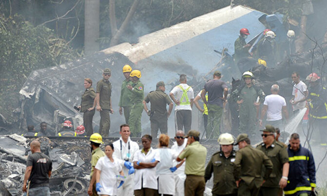 Many feared dead as Cuba airliner crashes on take-off Many feared dead as Cuba airliner crashes on take-off