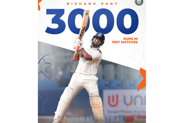 Rishabh Pant completes 3000 test runs; surpasses MS Dhoni to become Asia's most successful wicketkeeper-batter in SENA