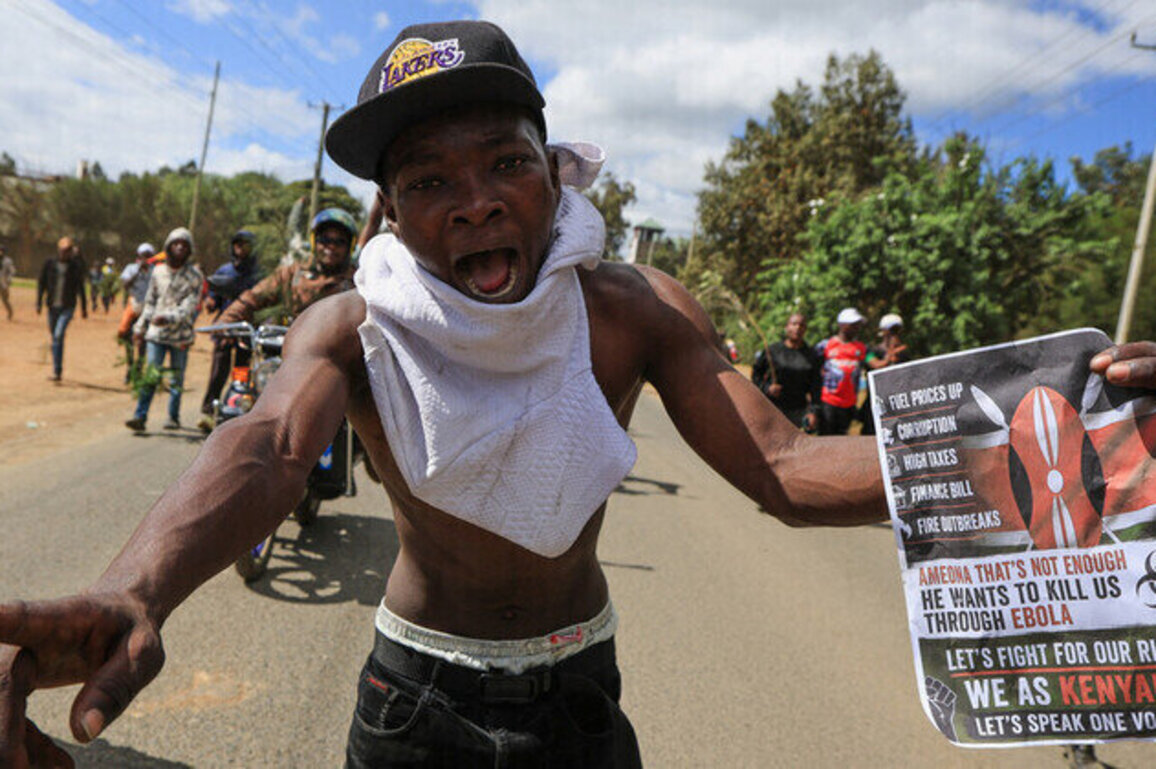 Kenyans protest US Ebola facility plan (PHOTOS/VIDEO)