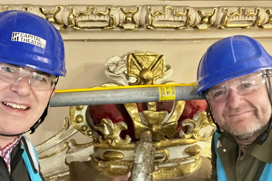 Time capsule left by builders 120 years ago found in Edinburgh's King's Theatre
