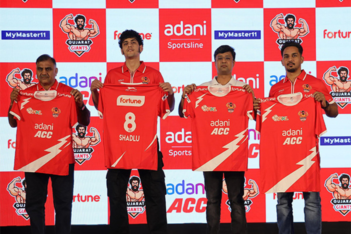 Adani Sportsline's Gujarat Giants unveil new jersey; Shadloui to lead in PKL 12