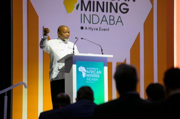 Gwede Mantashe at (last year's) Mining Indaba 2025