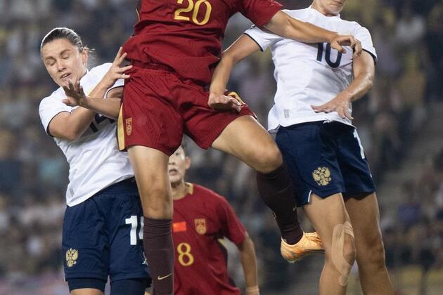 China women's national team loses to Russia in friendly