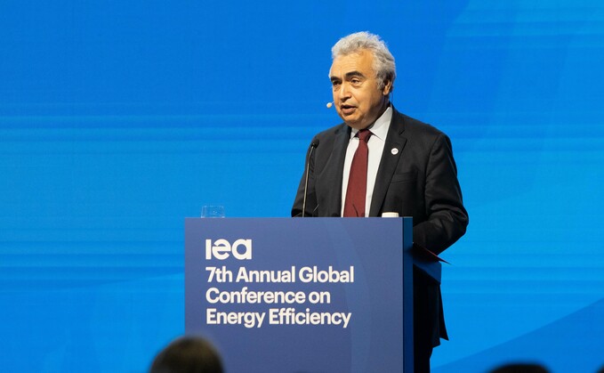 Dr Fatih Birol opens the IEA's energy efficiency conference on 8 June | Credit: Danfoss/IEA