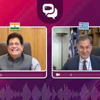 Piyush Goyal interacts with Greece Deputy Minister of Foreign Affairs to discuss deepening cooperation between the two nations