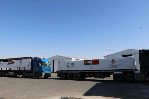 China sends humanitarian aid to Gaza through Jordan