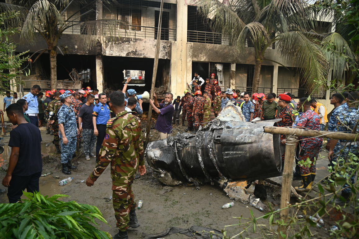 (SpotNews) BANGLADESH-DHAKA-TRAINING AIRCRAFT-CRASH