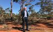 Environment Minister Stephen Dawson out on the Helena Aurora Range back in November 2017 when the government first raised the prospect of better protection for the banded ironstone formations there