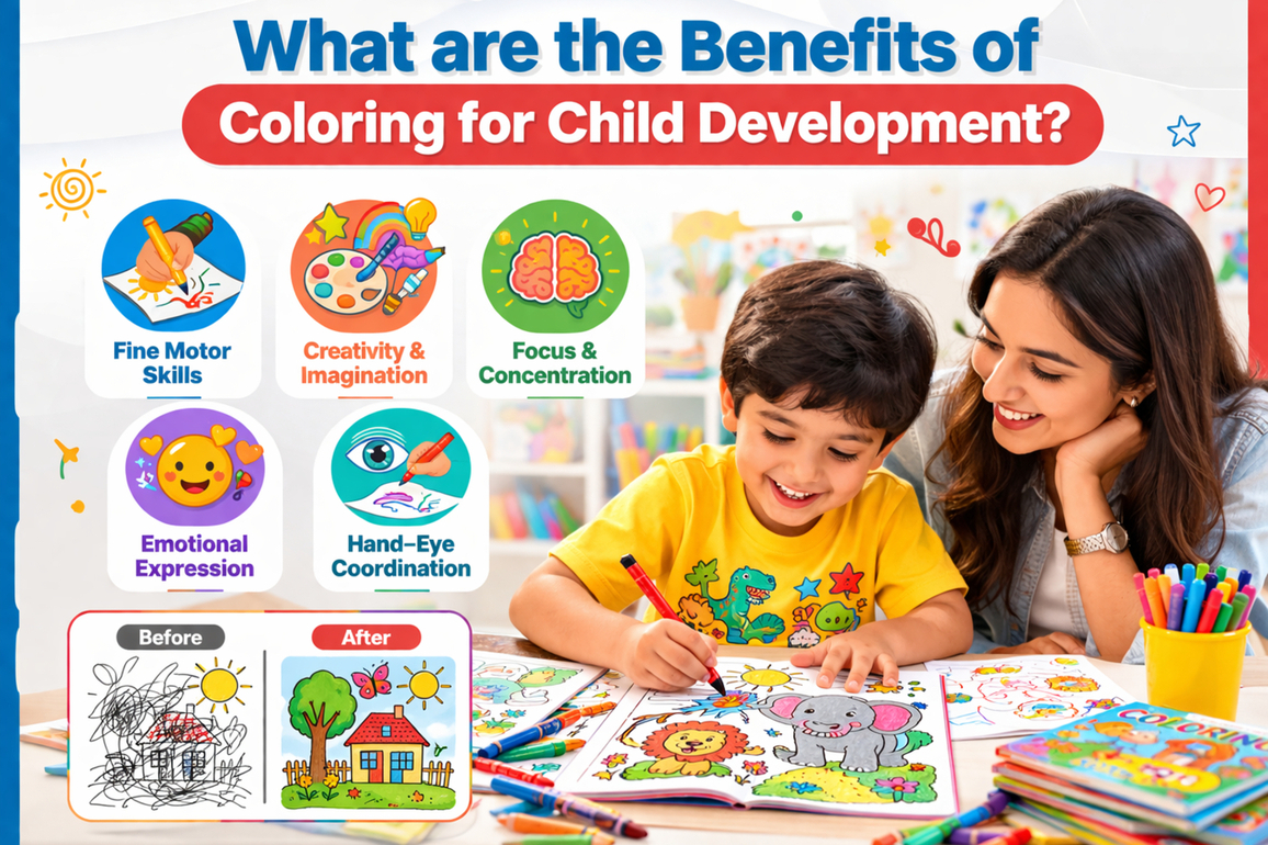 What are the Benefits of Coloring for Child Development?