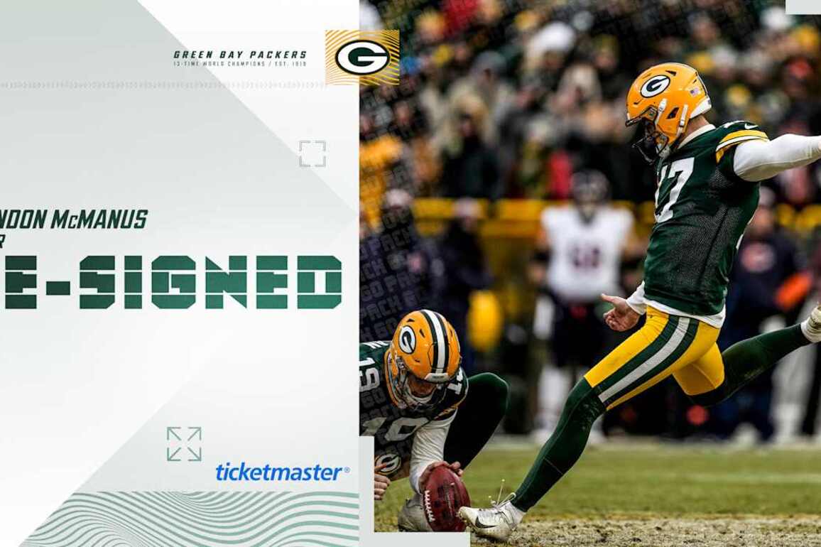 Packers re-sign K Brandon McManus