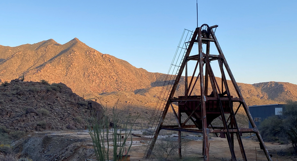 The '70s-era head frame at Antler