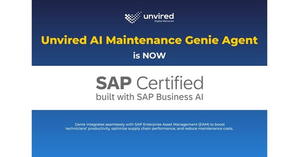 AI Maintenance Genie Agent by Unvired Is Certified by SAP as Built with ...