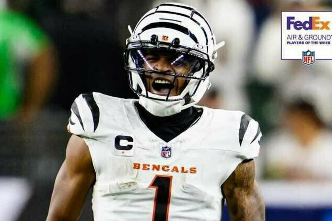 Ja'Marr Chase Voted as FedEx Air & Ground Player of Week 7