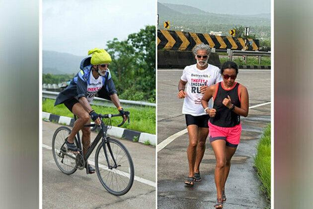 Milind Soman Crosses 222 Kms in The Fit Indian Run from Mumbai to Goa, Reaches Chiplun on Day 2 Amidst Picturesque Konkan Rains