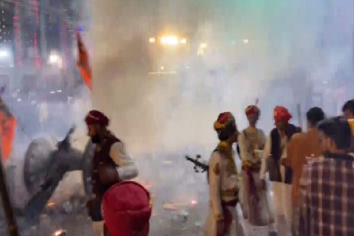 Rajasthan: Udaipur's Menar village celebrates Holi with guns and cannons to mark 400-year-old victory over Mughals