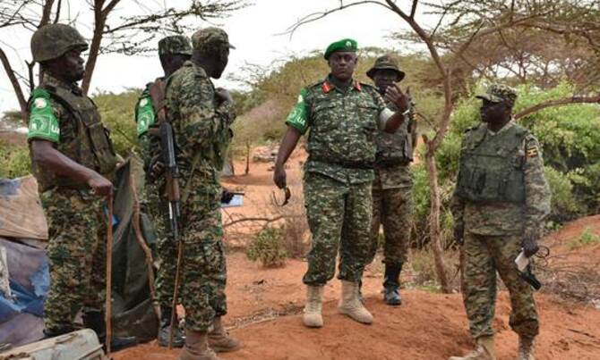 UPDF commander visits troops in Barawe, Somalia UPDF commander visits troops in Barawe, Somalia
