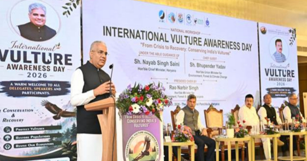 Union Minister Bhupender Yadav inaugurates national workshop on vulture conservation in Haryana