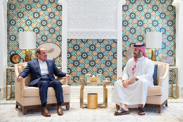 Saudi Crown Prince, Egyptian President discuss relations, Palestine