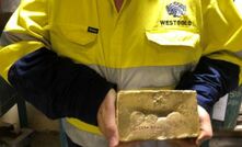 The company has poured its first gold bar