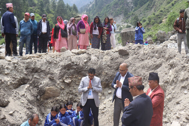 Foundation stone laid in Nepal's Manang District for hospital building to be constructed with Indian Aid