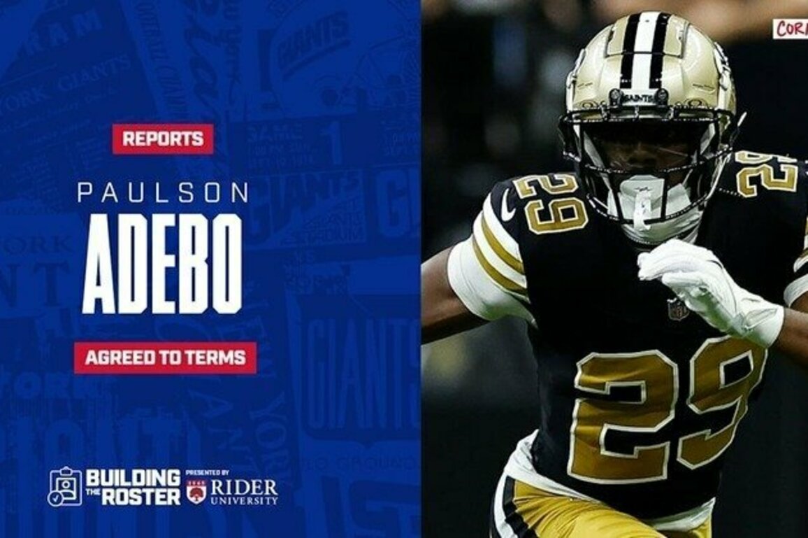 Giants agree to terms with CB Paulson Adebo