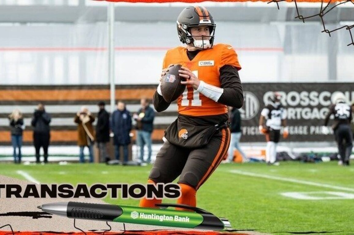 Browns elevate TE Sal Cannella and QB Bailey Zappe