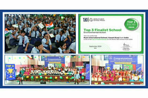 Ryan International School, Vasant Kunj, Named Top 3 Finalist for World's Best School Prize for Environmental Action 2024