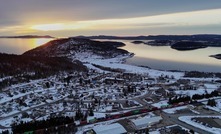 View of the township in Marathon, Ontario.