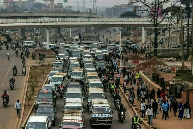 Uganda's ride-hailing motorbike service promised safety - but drivers are under pressure to speed