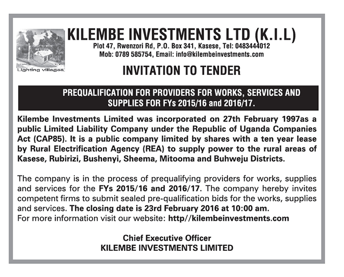 Kilembe Investments Limited New Vision Official