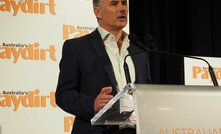  Lunnon managing director Ed Ainscough speaking at the Australian Nickel Conference. Image: Paydirt