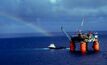 Esso's Marlin Platform in Australia's Bass Straight. Image provided by Esso.