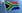 South African flag flutters in the wind 