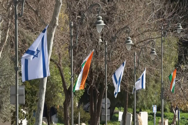 The Indian flag adorns Jerusalem's streets as Israel gets ready to welcome PM Modi on his state visit