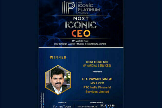 Pawan Singh wins Most Iconic CEO award as head of PTC India Financial Services
