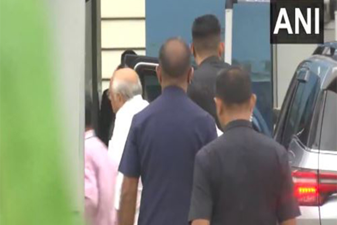 Gujarat CM, Civil Aviation Minister arrive at Ahmedabad airport to receive PM Modi