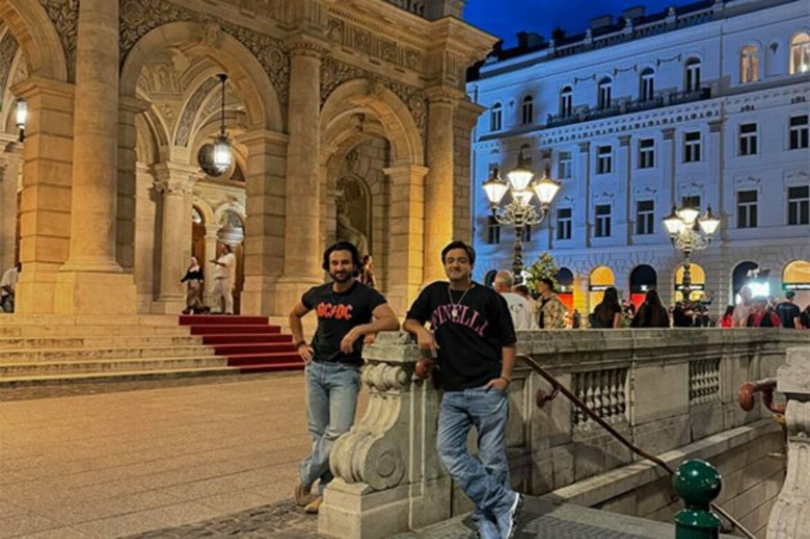 Siddharth Anand shares picture with Saif Ali Khan from Budapest, says "back on set with my first hero"