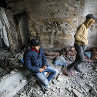 MIDEAST-GAZA-BEIT LAHIA-AIRSTRIKE