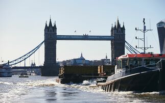 Deal means carbon will be soon sent to Norway via the River Thames. Credit: Cory