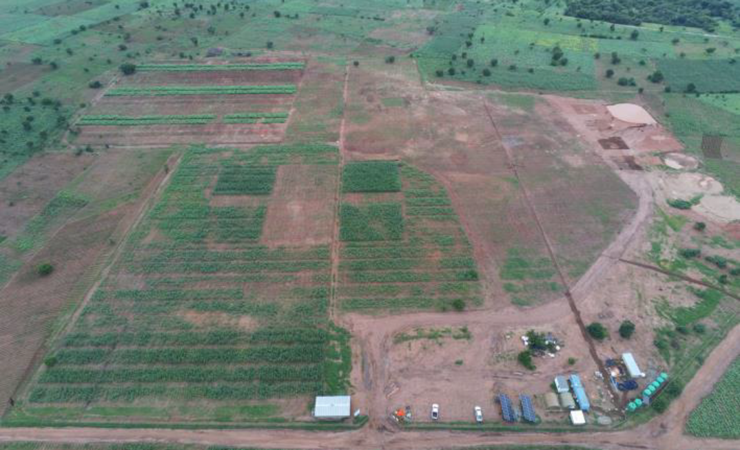The remediated pit at Kasiya